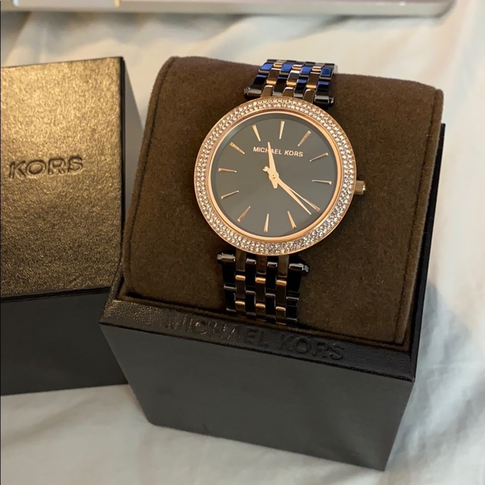 Michael Kors Bronze and Rose Gold Darci Watch